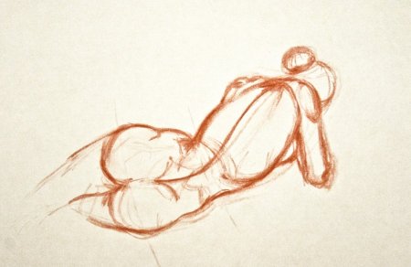 Натюрморт сангиной