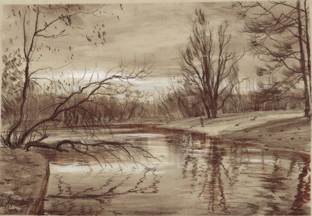 Натюрморт сангиной