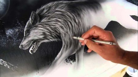 Рисование аэрографом