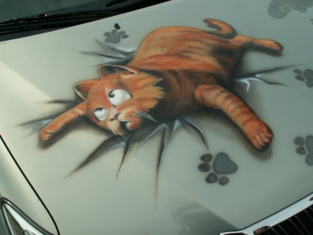 Простая аэрография на авто