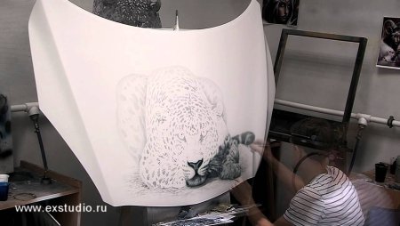 Монохромная аэрография