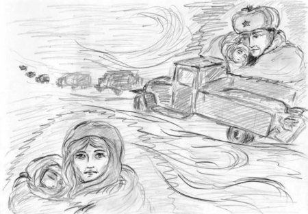 Рисунок на военную тему легкий