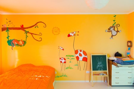 Трафарет на стену в детскую
