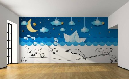 Декор стен в детском саду