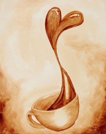 Рисование кофе