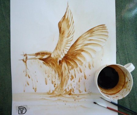 Рисование кофем
