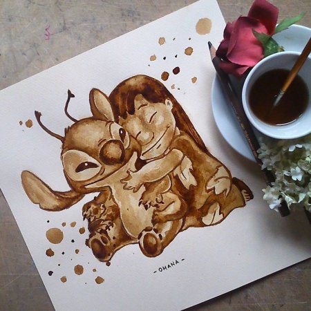 Кофейная акварель