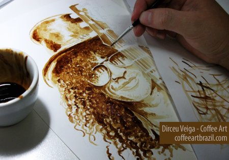 Рисование кофем