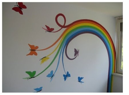 Украсить стены в детском саду Радуга