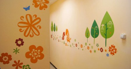 Роспись коридора в детском саду
