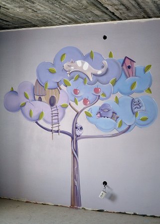 Раскрасить стены в детском саду