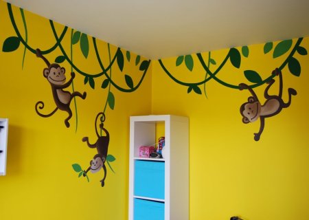 Контурные украшения на стенах в ДОУ