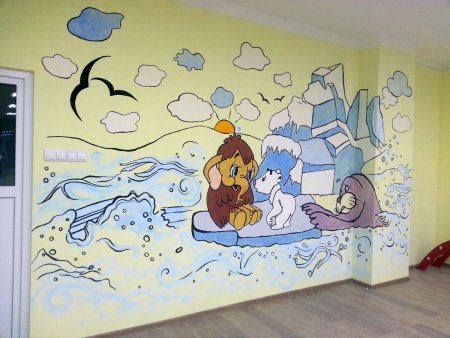 Стены в детском саду