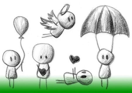 Рисунки карандашом маленькие и легкие