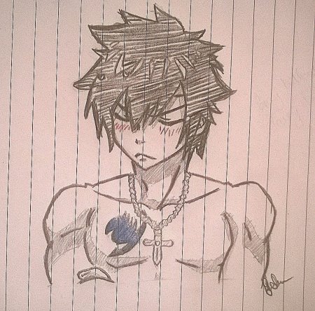 Аниме мальчики простым карандашом