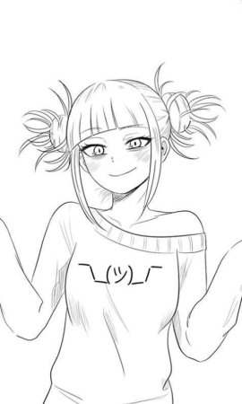 Toga Himiko аниме эскиз