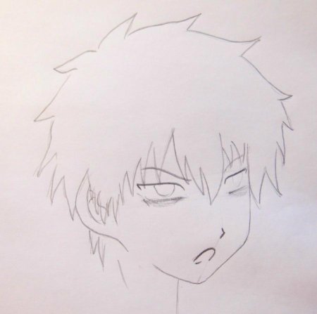 Рисунки для срисовки аниме пацаны