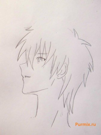 Аниме карандашом для начинающих мальчик