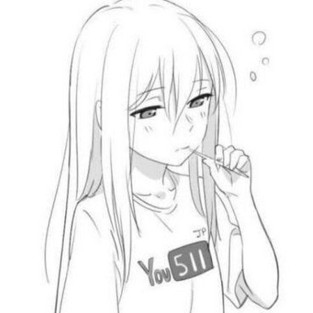 Аниме рисунки карандашом