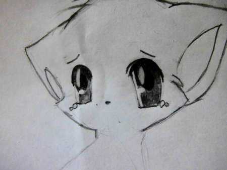 Аниме лицо в профиль парня