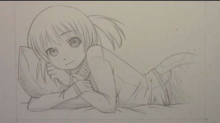 Рисунки карандашом для начинающих аниме 18