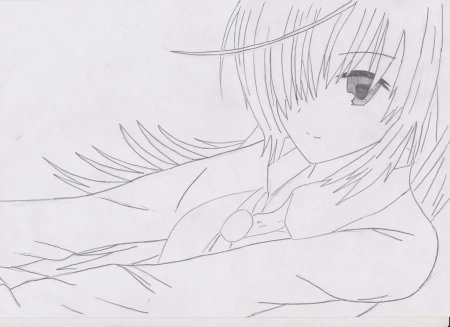 Анми рисуноки карандашом