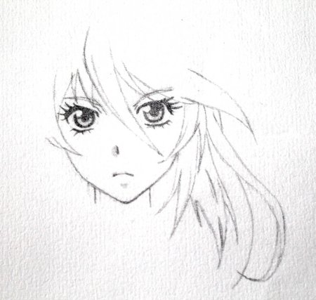 Аниме карандашом для начинающих легкие с ушками