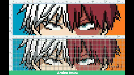 Вышивка крестиком аниме атака титанов Леви