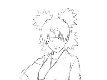 Раскраски Наруто Темари