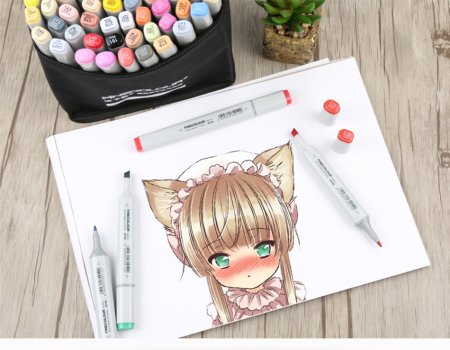 Чиби маркерами Copic