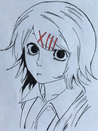 Аниме карандашом Токийский гуль Джузо