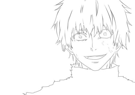 Канеки Кен нарисовать