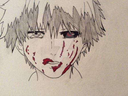 Канеки Кен для срисовки