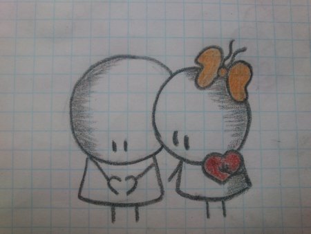 Любовные рисунки для срисовки для начинающих