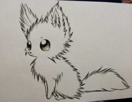 Рисунки для срисовки аниме животные