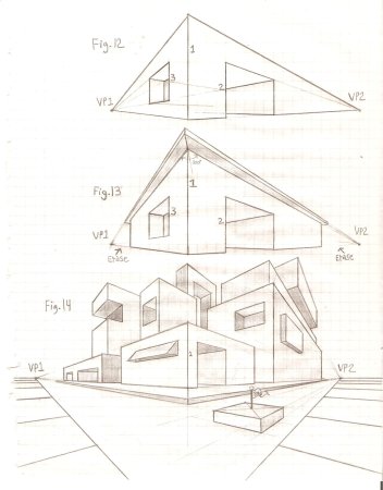 Архитектурные сооружения карандашом