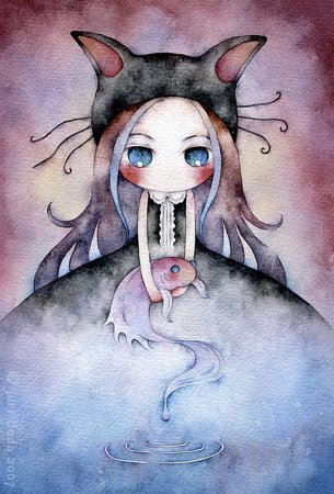 Аниме акварелью