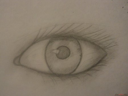 Рисунок глаза для срисовки простые