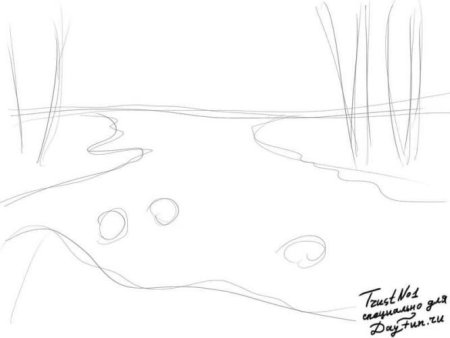 Пейзаж карандашом для начинающих