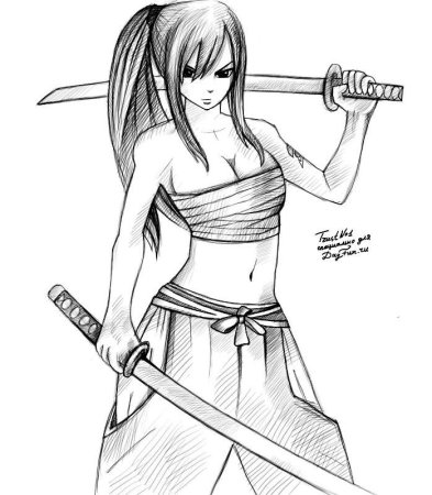 САКУРАХАРУНА карандашом