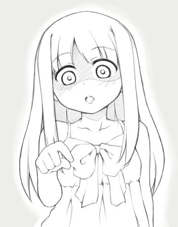 Тян для срисовки карандашом