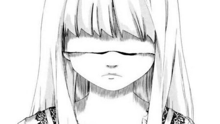 Чёрно-белые рисунки аниме