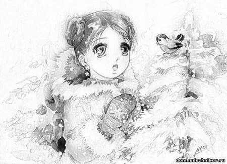 Рисунки для срисовки аниме тянки