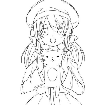 Рисунок аниме легкий