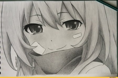 Милое аниме для срисовки