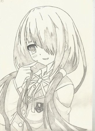 Аниме рисунки карандашом