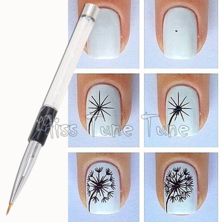 Веточки на ногтях