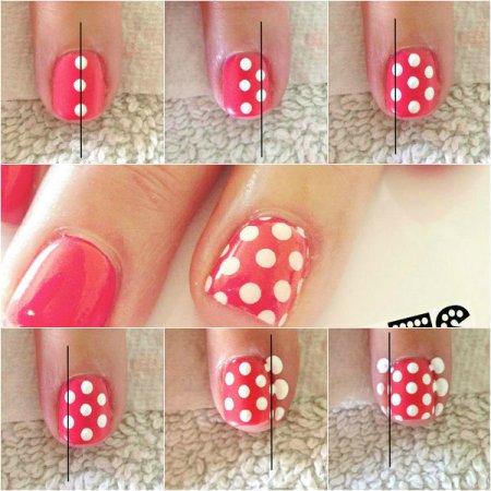 Узоры на ногтях схемы