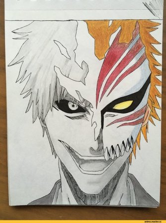 Ичиго Куросаки рисовка