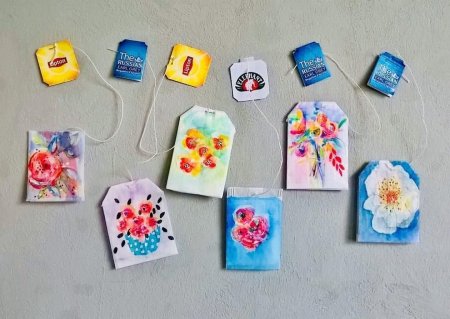 Идеи для рисунков на чайном пакетике